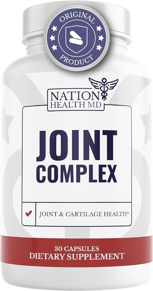 Joint Complex - Joint & Cartilage Health - Joint Support Supplement with Calcium, NEM Eggshell Membrane, Boswellia Serrata - Knee Supplements for Men & Women, 30 Capsules