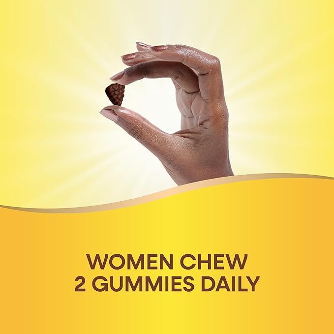 Nature's Way Alive! Women’s 50+ Daily Gummy Multivitamins, Supports Multiple Body Systems*, Supports Healthy Heart, Brain & Bones,* B-Vitamins, Mixed Berry Flavored, 60 Gummies (Packaging May Vary)