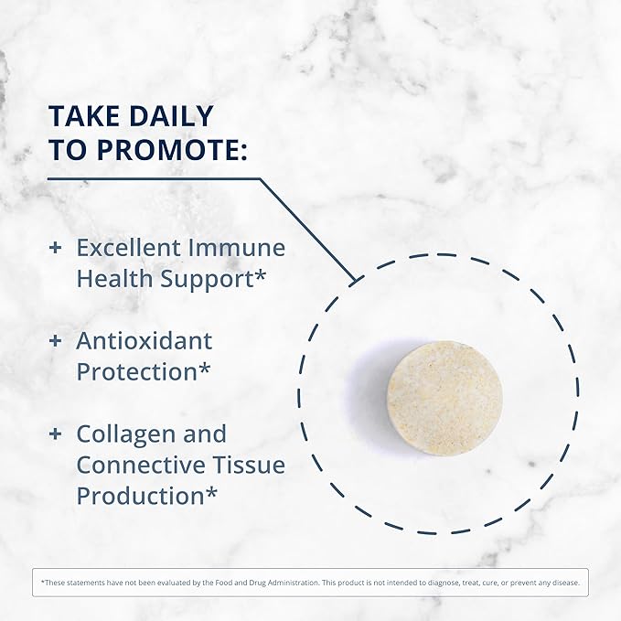 Metagenics Ultra Potent-C Chewable - for Immune & Antioxidant Support* - with L-Cysteine & L-Lysine - Chewable VIT C - Natural Orange Blast Flavor - Bioflavonoids Supplements - 90 Tablets