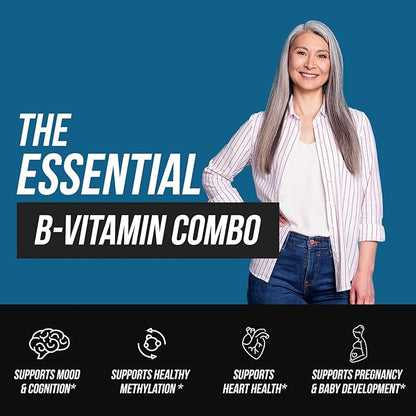 L Methyl Folate 15mg Plus Methyl B12 Cofactor – Organic, Berry Flavor, Professional Strength, Liquid Sublingual, Active 5-MTHF Form - Supports Mood, Homocysteine Methylation, Cognition (1oz -2 Pack)