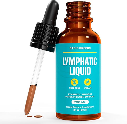 Lymphatic Support Liquid – Natural Immune Booster for Lymphatic Drainage, Fluid Balance, and Daily Cleanse, Easy - Absorb Liquid Formula for Wellness Support, 2 Fl Oz
