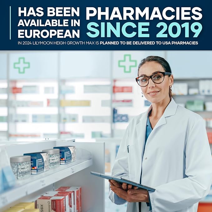 Height Growth Maximizer - Made in USA - Premium Height Growth Supplement for Kids & Teens to Grow Taller Naturally - Height Growth Pills with Ultimate Bone Support Complex