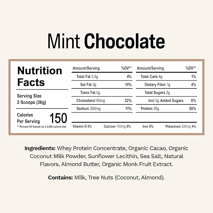 Rise Grass-Fed Whey Protein Powder - Sample Chocolate Almond | 25g Protein No Artificial Flavors, Colors, or Preservatives - Sugar Free, Gluten-Free, Soy Free (Single Serving)