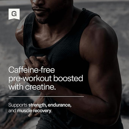 Gainful Pre Workout Powder, Caffeine Free with Creatine, L Citrulline, Beta Alanine, BCAA's, Energy & Muscle Support, Strawberry Lemonade, 14 Servings
