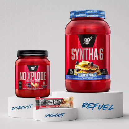BSN SYNTHA-6 Whey Protein Powder, Milk Isolate Protein Powder with Micellar Casein, Blueberry Pancake, 28 Servings (Packaging May Vary)