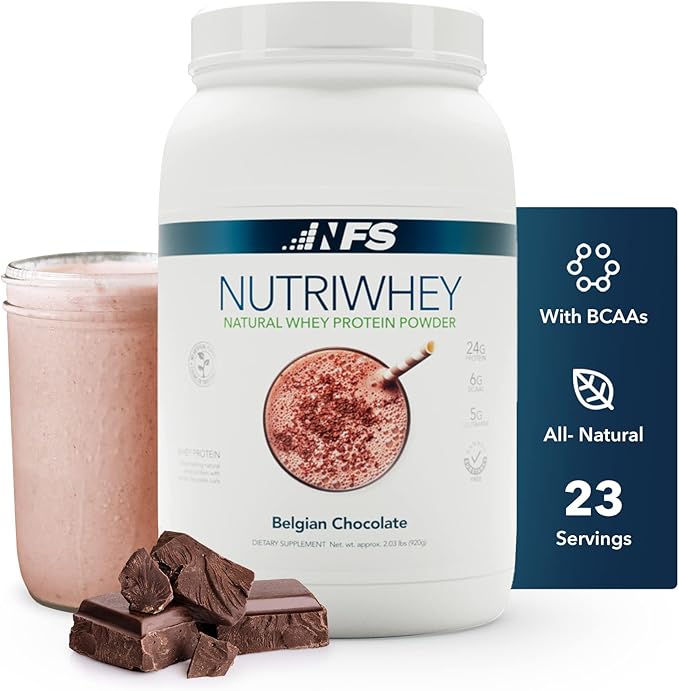 NF Sports Post Workout Nutri Whey Protein Powder,Dietary Supplement, Amino Energy, Supports Immunity, BCAA Powder, Protein Powered, Helps Fight Stress (Belgian Chocolate Powder, 920g, 23 Servings)