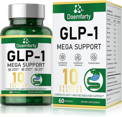 GLP-1 Probiotic | GLP-1 Supplement, GLP-Activate with 10 Billion CFU Multi-Strain Probiotics + Prebiotics, Naturally GLP 1 Production, GLP-1 Probiotic for Men & Women, 60 GLP-1 Capsule [1pcs]h1/