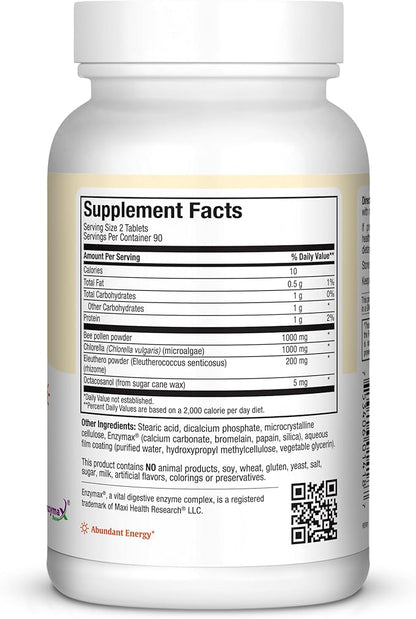 Maxi Health Max Energee - Natural Energy and Stamina Booster - 180 Tablets - Kosher