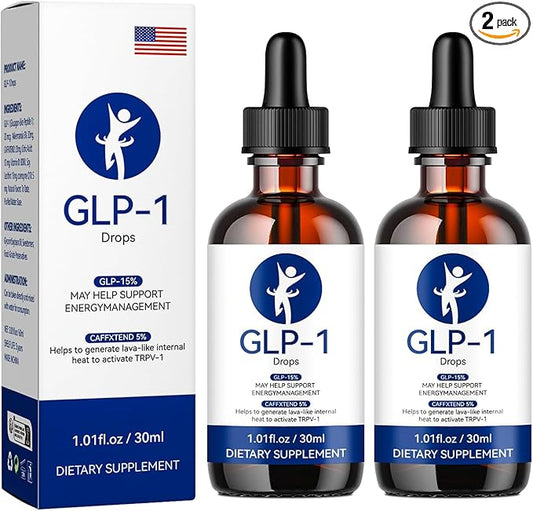 GLP-1 Supplement Drops for Men and Women, Easy to Use Drops (2PC)