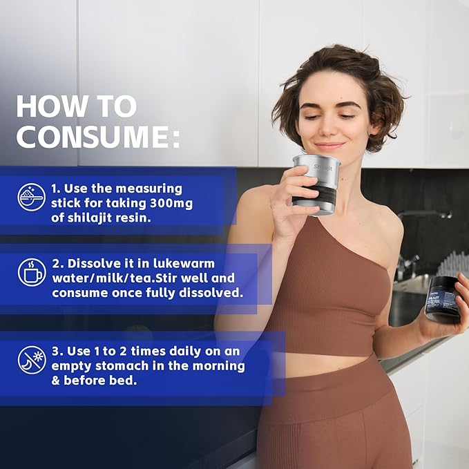 Shilajit Pure Himalayan Organic Shilajit Resin - Gold Grade 100% Pure Shilajit for Men & Women | with Fulvic Acid & 85+ Trace Minerals