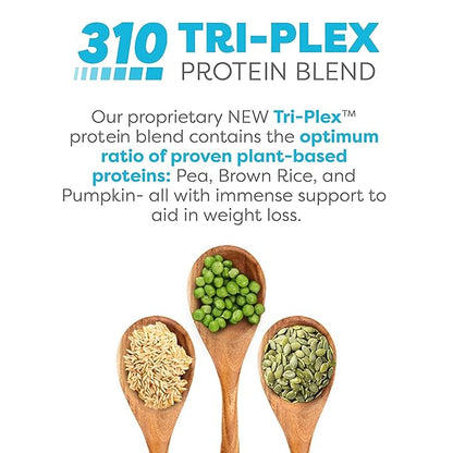 310 Nutrition – All-In-One Meal Replacement Shake - New Formula with Fiber Rich Vegan Superfood Blend - Natural Sweeteners - Low Carb Shake, Keto & Paleo Friendly - Gluten Free - 26 Essential Vitamins & Minerals - Triple Flavor Pack