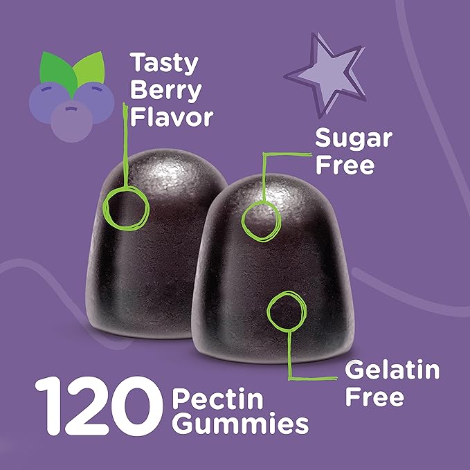 Sambucus Elderberry Gummies for Kids - Sugar Free - Immune Support Supplements with Vitamin C & Zinc, [3-1 Immune Booster] Vegan, Gelatin Free, Gluten Free - Tasty Chewable Berry Flavored Gummy