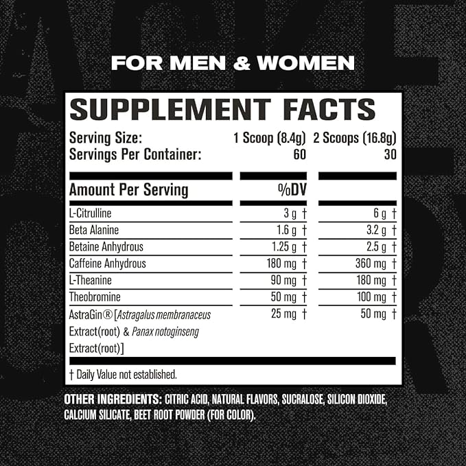 NITROSURGE Pre Workout Supplement - Endless Energy, Instant Strength Gains, Clear Focus, Intense Pumps - Nitric Oxide Booster & Powerful Preworkout Energy Powder - 60 Servings, Cherry Limeade