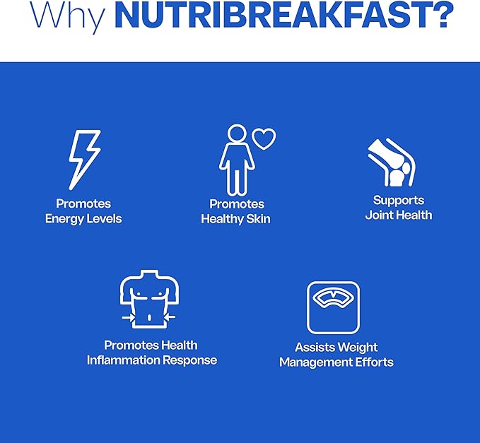 NutriBreakfast by Nutrillermo/Keto Protein Chocolate Collagen Powder with MCT Oil/MCT Oil Powder with Collagen/Keto Collagen Peptides Powder with Grass-Fed Bovine Collagen Type I & III-15 Servings