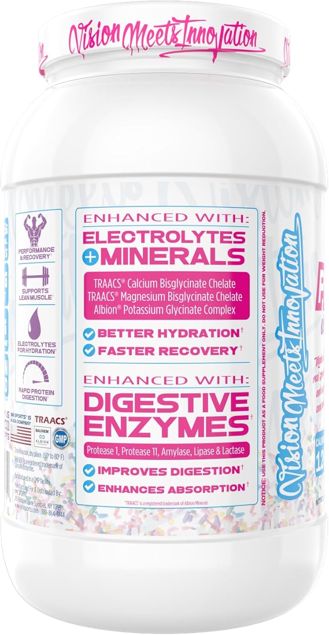 VMI Sports | Protolyte Whey Isolate Protein Powder | Low-Calorie 100% Whey Protein Isolate | Non-GMO Low Sugar Lactose Free and Gluten Free - 1.6 Pound (Vanilla Ice Cream Cone)