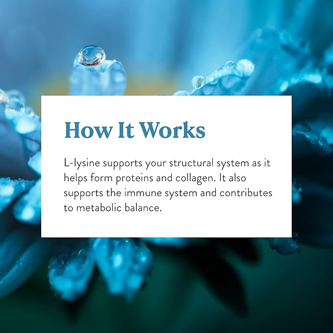 Nature's Sunshine L-Lysine, 100 Capsules | Essential Amino Acids Capsules with 474 mg of L-Lysine Hydrochloride to Help Your Body Control the Acid and Alkaline Balance