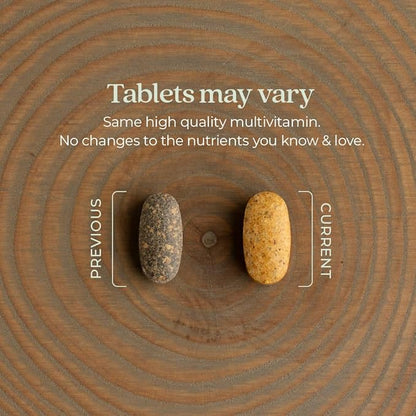 New Chapter Men's Multivitamin Advanced Formula for Stress, Brain, Immune, Heart & Energy Support, Higher Levels of Whole-Food Fermented Essential Nutrients for Men + Selenium + B Vitamins, 72 ct