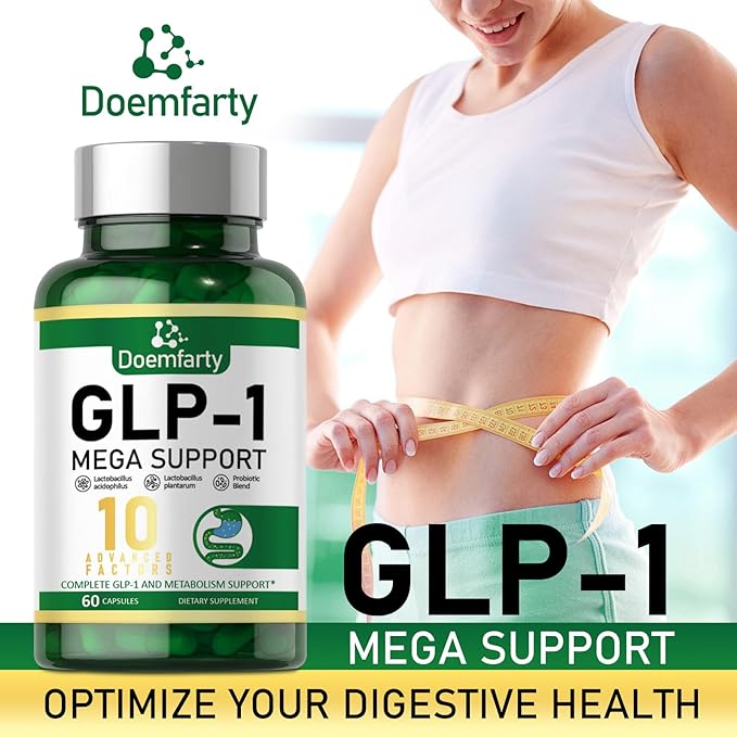 GLP-1 Probiotic | GLP-1 Supplement, GLP-Activate with 10 Billion CFU Multi-Strain Probiotics + Prebiotics, Naturally GLP 1 Production, GLP-1 Probiotic for Men & Women, 60 GLP-1 Capsule [1pcs]h1/