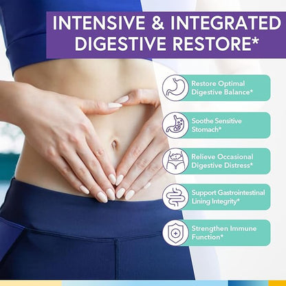 Terranics Daily Probiotics for Men & Women, 200 Billion 36 Strains Immediate Restore Probiotics, with Prebiotics & Enzymes, Healthy Regularity, Delayed Release, Shelf Stable, 60 Veggie Caps