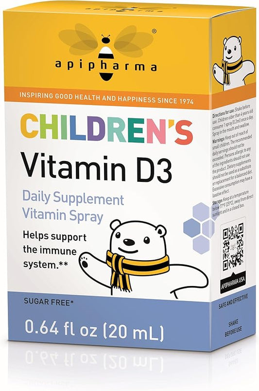 Children's Vitamin D3 Supplement Spray - Easy to Use D3 Spray for Kids - Natural Multivitamin Spray with Immune Support, Pharmacist Developed (130 Sprays)