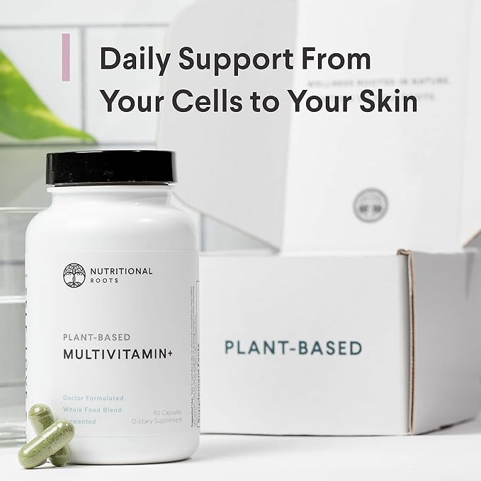 Multivitamin+, Award-Winning Plant-Based (Vegan) Multivitamin, Organic Vegetables & Herbs, Fermented Vitamins, Probiotics, Doctor's Choice, 45 Servings