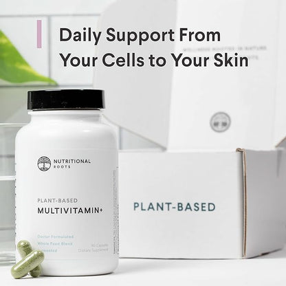 Multivitamin+, Award-Winning Plant-Based (Vegan) Multivitamin, Organic Vegetables & Herbs, Fermented Vitamins, Probiotics, Doctor's Choice, 45 Servings