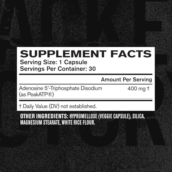 Jacked Factory Essentials Muscle Builder - Daily Muscle Builder for Men with Peak ATP to Support Lean Muscle Gain, Enhance Athletic Performance, & Fortify ATP Levels for Muscle Growth - 30 Capsules