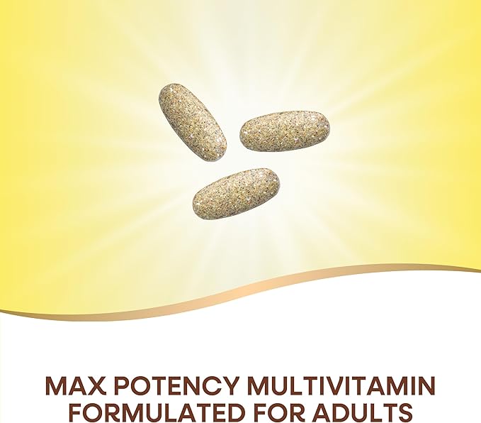 Nature's Way Alive! Max3 Potency Multivitamin, Ultra Potency B-vitamins to Support Energy Metabolism*, with Methylated B12 and Folate, 90 Tablets (Packaging May Vary)