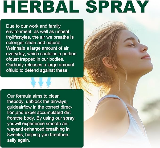 HealClean Lung Cleansing Spray, Herbal Lung Cleansing Spray(1PCS)