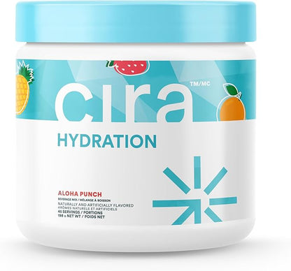 Cira Hydration Electrolytes Powder for Women - Electrolyte Drink Mix with Himalayan Salt for Dehydration Relief - 45 Servings, Fruit Punch
