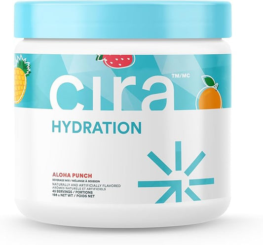 Cira Hydration Electrolytes Powder for Women - Electrolyte Drink Mix with Himalayan Salt for Dehydration Relief - 45 Servings, Fruit Punch