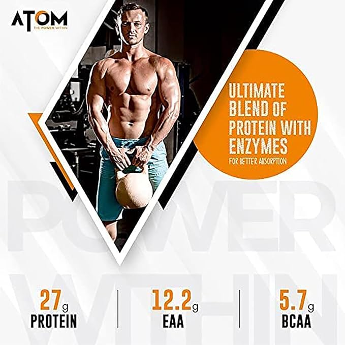 Asitis Nutrition AS-IT-is Atom Whey Protein 1kg/35.2 Oz with Digestive Enzymes | USA Labdoor Certified for Accuracy & Purity | Cafã© Latte Flavor | 27g Protein Cross-Flow Microfiltered Gluten-Free