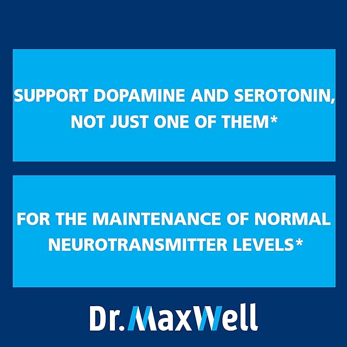 Serotonin and Dopamine Supplements, Better Than Dopamine or Serotonin Support Only. Helps Maintain Normal Neurotransmitter Levels. Mucuna Pruriens, 5-HTP, 60 Capsules Women Men