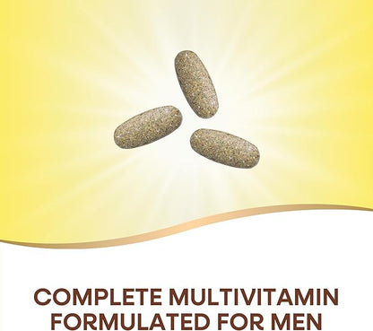 Nature’s Way Alive! Men’s Max3 Potency Multivitamin, Supports Energy Metabolism*, Heart & Muscle Function*, with Methylated B12 and Folate, Gluten-Free, 90 Tablets (Packaging May Vary)