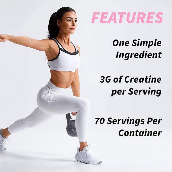 Creatine for Women - Creatina - Creatine for Women Booty Gain - Creatine Powder - Womens Creatine - Booty Builder - 70 Servings: Unflavored