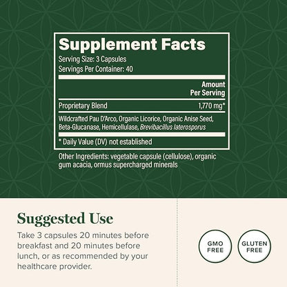 Global Healing Candida Cleanse Supplement (Mycozil) - Detoxification for Yeast Balance Support, Helps Gut and Vaginal Health, Feminine Balance Complex for Women, Candida Overgrowth (120 Capsules)