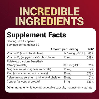 Dr. Berg Zinc 30mg Enhanced with Magnesium, Vitamin D3, Selenium, & Copper - Zinc Supplements for Men & Women - Chelated Zinc for Immune, Skin, Hair, & Nails Support* - 60 Capsules
