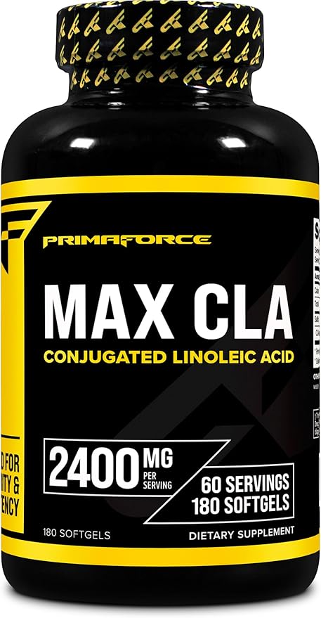 Primaforce CLA 2400 mg per Serving (180 softgels) - for Men and Women, Non-Stimulating, GMO Free & Gluten Free