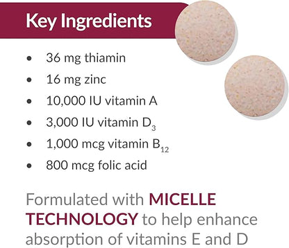 Bariatric Advantage Chewable Advanced Multi EA Without Iron, High Potency Daily Multivitamin for Bariatric Surgery Patients Including Gastric Bypass, Sleeve Gastrectomy, DS - Mixed Fruit, 60 Count