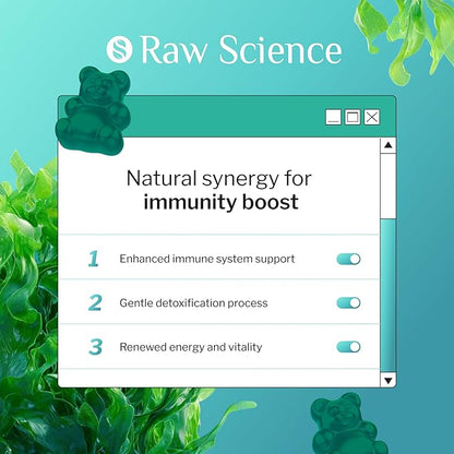 Irish Sea Moss Gummies - Detox Cleanse & Thyroid Support for Women & Men - Black Seed Oil, Manuka Honey, Fenugreek, Chlorophyll, Burdock Root - Gut Health, Immune Support & Energy Supplements - 60 pcs