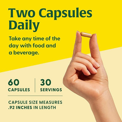 MegaFood Superfood Mushroom Energy Support - Cordyceps Mushroom Supplement with Methylated B12 Vitamins & Panax Ginseng - Doctor Formulated, Gluten-Free, Vegan - 60 Capsules, 30 Servings