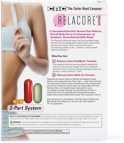 Ultimate Super Fat-Burning Belly Bulge Kit - Specialized Two-Pronged Weight-Loss System - Stress Relief and Fat Burning Supplements, 15 Day-Supply