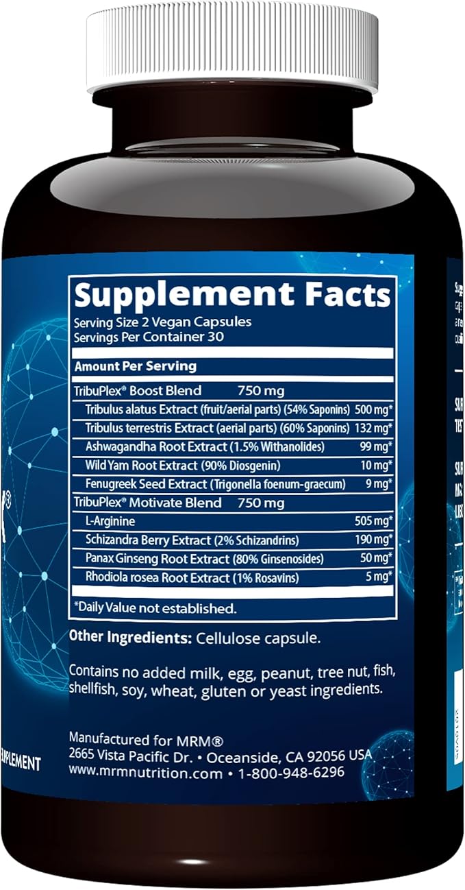 MRM TribuPlex 750 mg, 60-Count Bottles