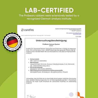 Probears® Immune Support Gummies - Vitamin C, Selenium, Zinc, Vitamins B6, B12 and D2 Organic Immunity Boost - Natural Vitamin Support for Adults - Vegan, Gluten Free, Gelatin Free, Halal - 60 Count