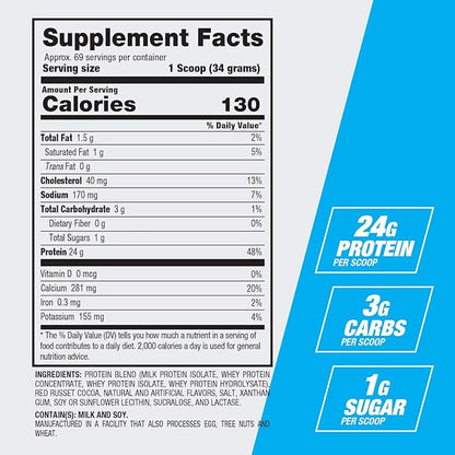 BPI Sports Best Protein – 100% Whey Protein Blend – Muscle Growth, Recovery, Meal Replacement – No Maltodextrin, No Fillers – Gluten Free – for Men & Women – Chocolate Brownie – 5.1 Pounds
