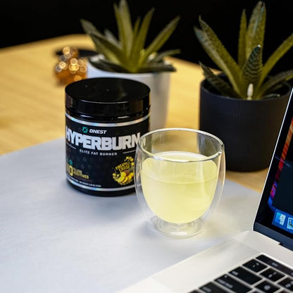 ONEST Hyperburn Fat Burner Powder – 153g (30 Servings) Appetite Suppressant Weight Loss Supplement, Metabolism Booster & Sports Nutrition Powder for Men and Women