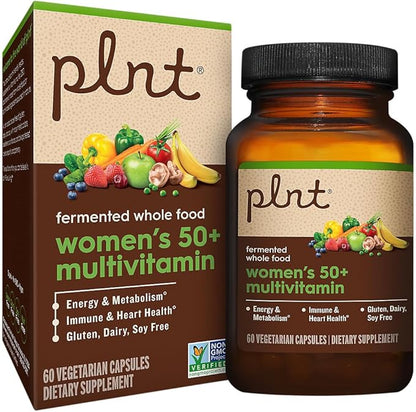 Fermented Whole Food WomenaTMs 50+ Multivitamin (60 Vegetarian Capsules)