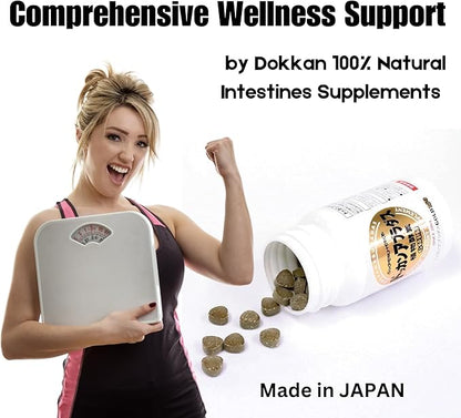 Dokkan Aburadas SuperHerb Gold150 Enzymes & Fiber Supplement for Man and Woman - Made in Japan, 2.1 oz /59.4 g (Pack of 2)