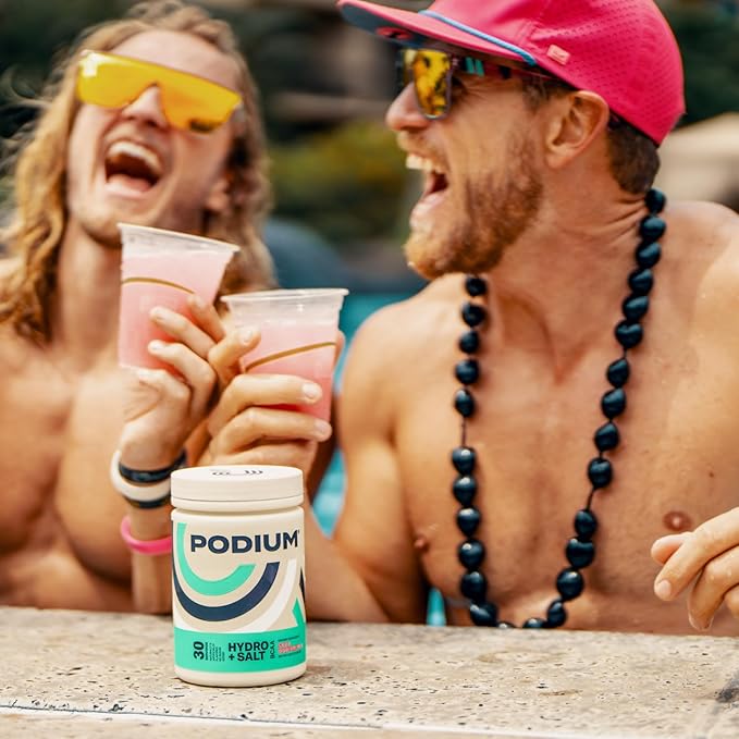 Podium Nutrition, Instantized BCAA Powder, Hydro and Salt, Sour Watermelon, 30 Servings, Electrolytes, Hydration, Recovery