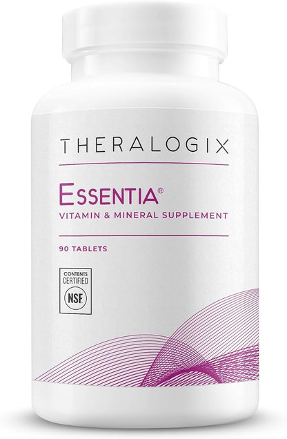 Theralogix Essentia Multivitamin for Women - 90-Day Supply - Women's Daily Multivitamin - Supports Immune Health & Bone Health - Includes Vitamin C, Vitamin D, Zinc & More - NSF Certified - 90 Tablets